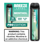 BREEZE SMOKE PRO 5% DISPOSABLE VAPE 6ML 2000 PUFFS