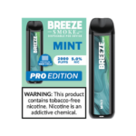 BREEZE SMOKE PRO 5% DISPOSABLE VAPE 6ML 2000 PUFFS (MINT- FLAVOR)